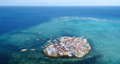 Vista di Caye Sable dal drone