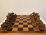 Antique Indian chess set
