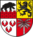 The coat of arms of Anhalt-Bitterfeld, Saxony-Anhalt
