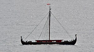 Draken Harald Hårfagre till sjöss vid Sumburgh Head