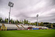 El estadio de Tre Fontane tras su última remodelación