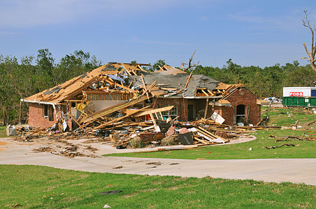 Tornado damage, by Win Henderson