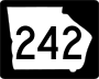 State Route 242 marker