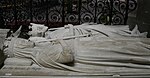 פסלי הקבורה של פפין הגוץ ואשתו בארטרד מלן בבזיליקת סן-דני