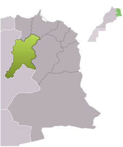 Location of Guercif Province at Oriental