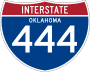 Interstate 444 marker