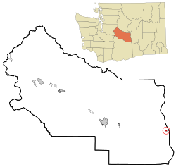 Location of Vantage in Washington
