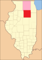 LaSalle County from the time of its creation to 1836, including a large tract of unorganized territory temporarily attached to it.[5]