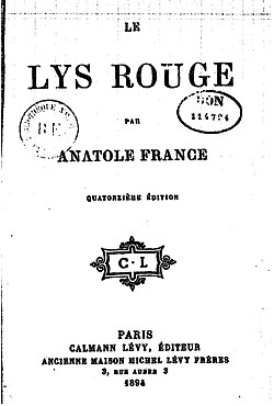 Image illustrative de l’article Le Lys rouge