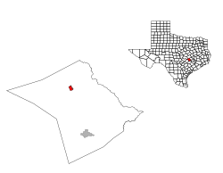 Location of Lexington, Texas