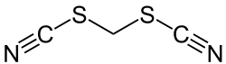 Strukturformel von Methylendithiocyanat