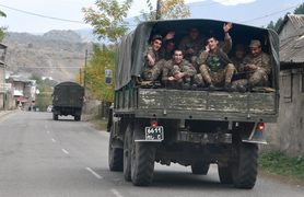 2011 convoi de militaires arméniens faisant route vers le Haut-Karabagh