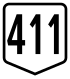 Route 411 shield