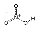 Resonance structural formula of nitric acid