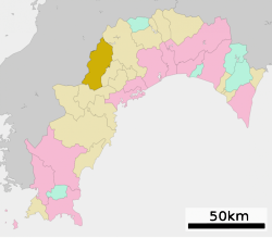 Location of Niyodogawa