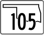 State Highway 105 marker