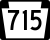 Pennsylvania Route 715 Truck marker