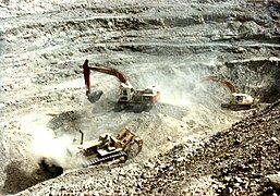 Surface mining in Sindh.