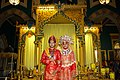 Malay-Deli bride in Maimoon Palace, Medan