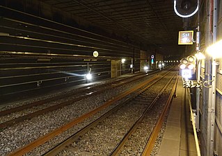 Spår och tunneln mot Stockholm C.