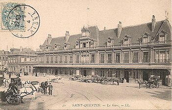 Gare de Saint-Quentin en 1904.