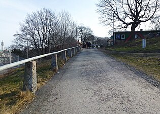 Göta landsväg på Skansbacken