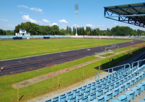 Blick auf das Spielfeld (Mai 2020)