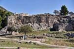 Les murs cyclopéens des fortifications de Mycènes.