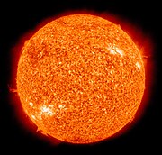 太陽是由熱電漿（諸分子幾乎被完全電離）與磁場交織著的