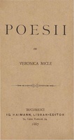 Veronica Micle's own poetry volume (1887)