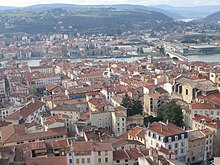 Vue des toits du Centre ancien de Vienne.