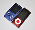Image 10The rise of MP3 players, downloadable music, and cellular ringtones in the mid-2000s ended the decade-long dominance that the CD held up to that point. (from Modern era)