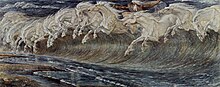 Chevaux aquatiques par Walter Crane