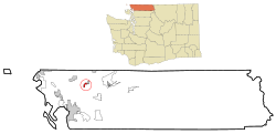 Location of Everson, Washington