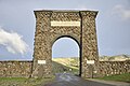 Yellowstone Ulusal Parkı'na Montana'da "North Gate (Kuzey Kapi)" girisi