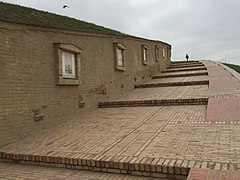 The stairway of Gonbad-e Qabus.