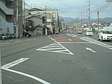 当駅設置以前の風景（2006年11月） 赤い車が見える付近に当駅が設置された