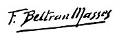 signature de Federico Beltrán Masses