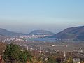 The city and the Bistrița River