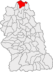 Location in Hunedoara County