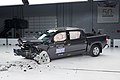 Frontal moderate overlap crash test of a 2016 Toyota Tundra