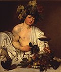 Bacchus par Le Caravage.