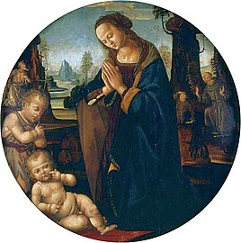 Adoration de l'Enfant 1510-1520 Musée Czartoryski, Cracovie.