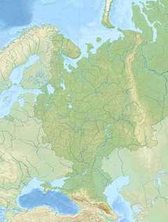 カザンの位置（ヨーロッパロシア内）