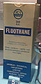 Image 49Exhibit of ICI's Fluothane (Halothane), discovered at Widnes, at Catalyst Science Discovery Centre, near Spike Island in Widnes (from North West England)