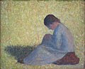 Georges Seurat, Seljanka u travi, oko 1882.-1883.