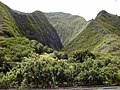 Iao Valley in Hawaii shows a perfect V-shape.