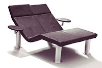 Relax for Two 1978 ..with adjustable tables ..after a research by Claussen-Finks for Interlübke showed the importance of relaxing in private living