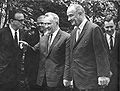 Image 27Former U.S. president Lyndon Johnson meets Alexei Kosygin in Glassboro (1967) (from History of New Jersey)