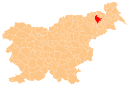 Location of the Municipality of Lenart in Slovenia